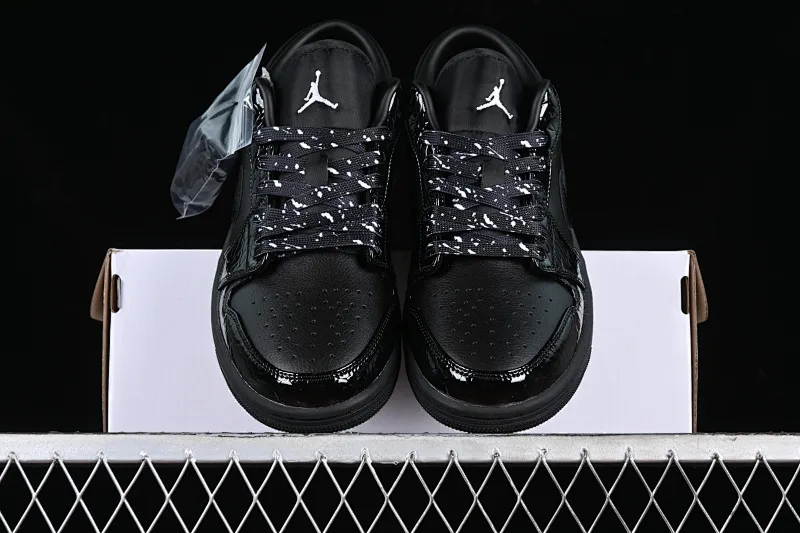 All categories Air Jordan Jordan series basketball shoes Air Jordan 1 Low Air Jordan 1 Low "Black Croc" AJ1 Joe 1 crocodile black low-top cultural casual sneakers HJ7743-010